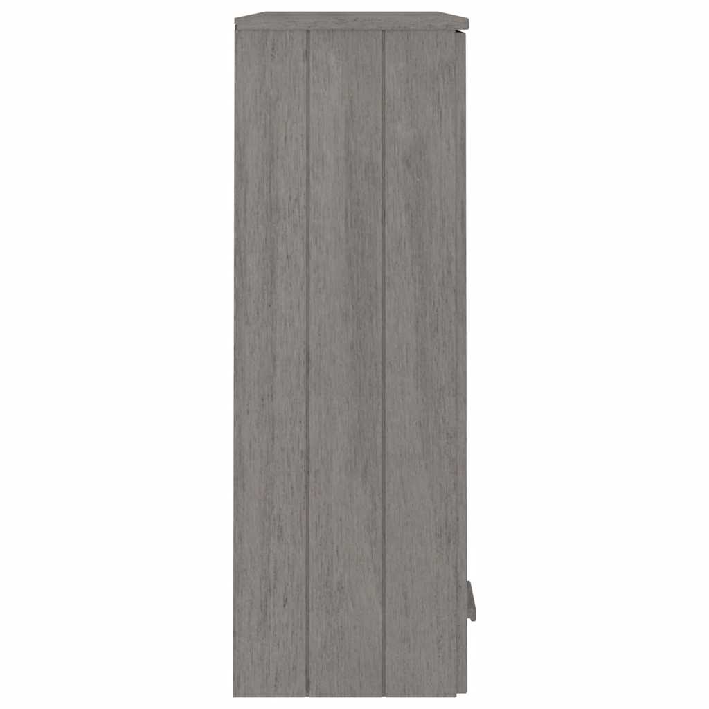 vidaXL Nadstawka HAMAR, jasnoszara, 85x35x100 cm, lite drewno sosnowe