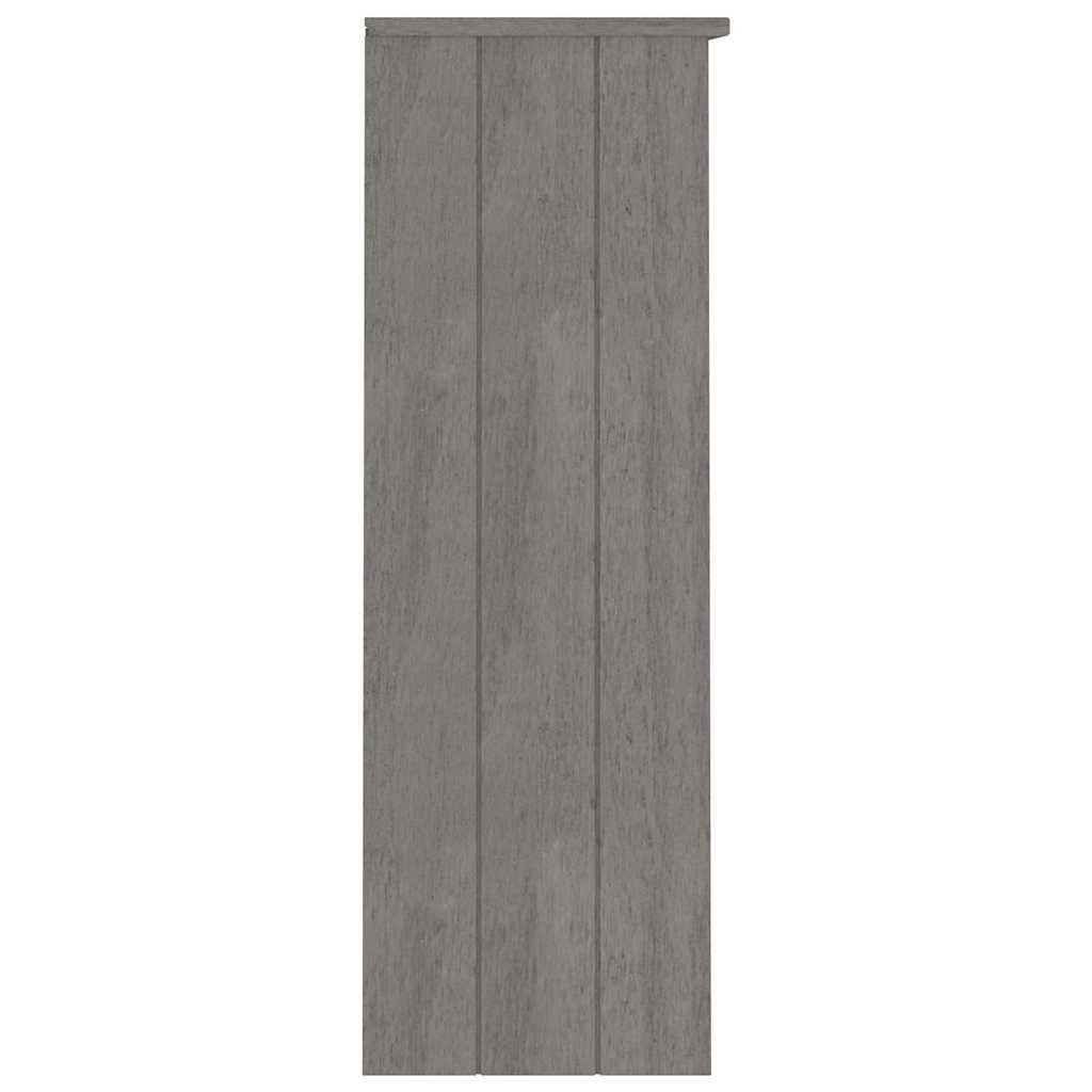 vidaXL Nadstawka HAMAR, jasnoszara, 85x35x100 cm, lite drewno sosnowe