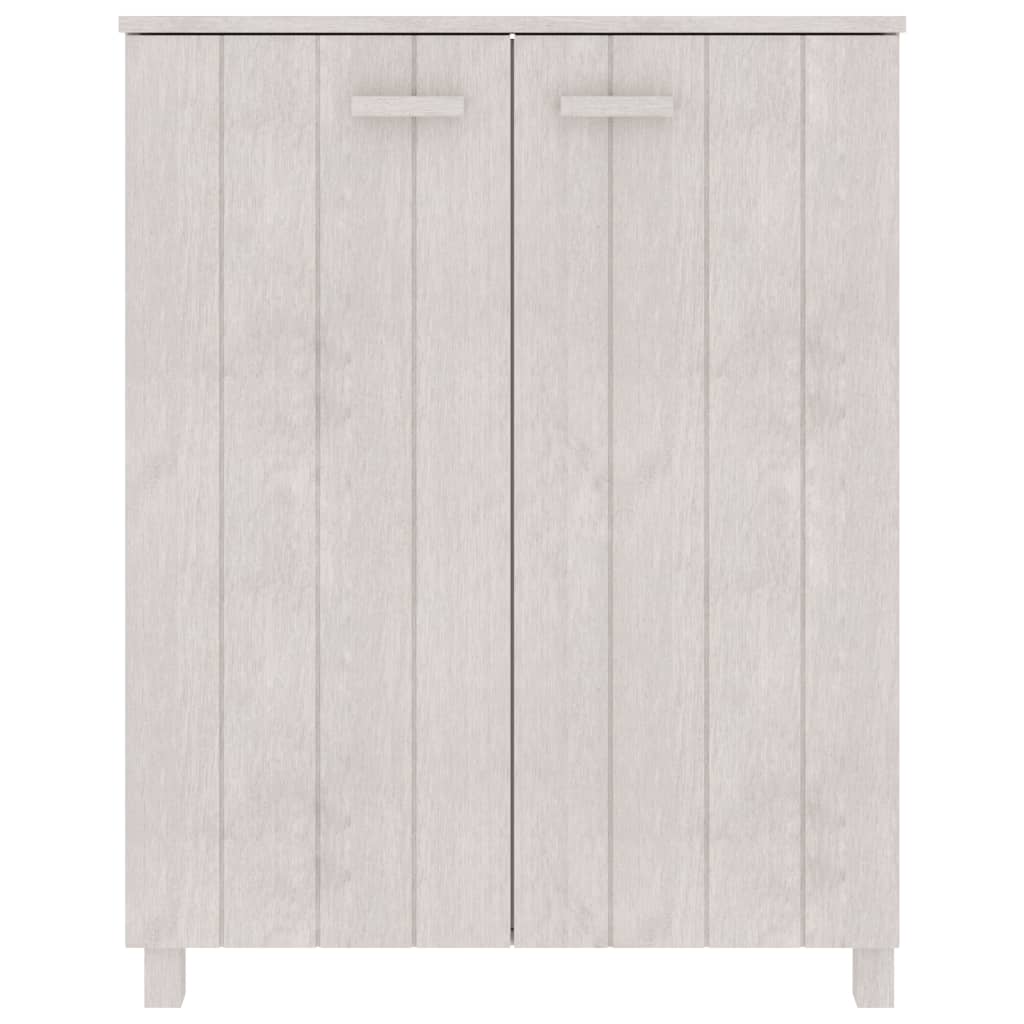 vidaXL Szafka na buty HAMAR, biała, 85x40x108 cm, lite sosna