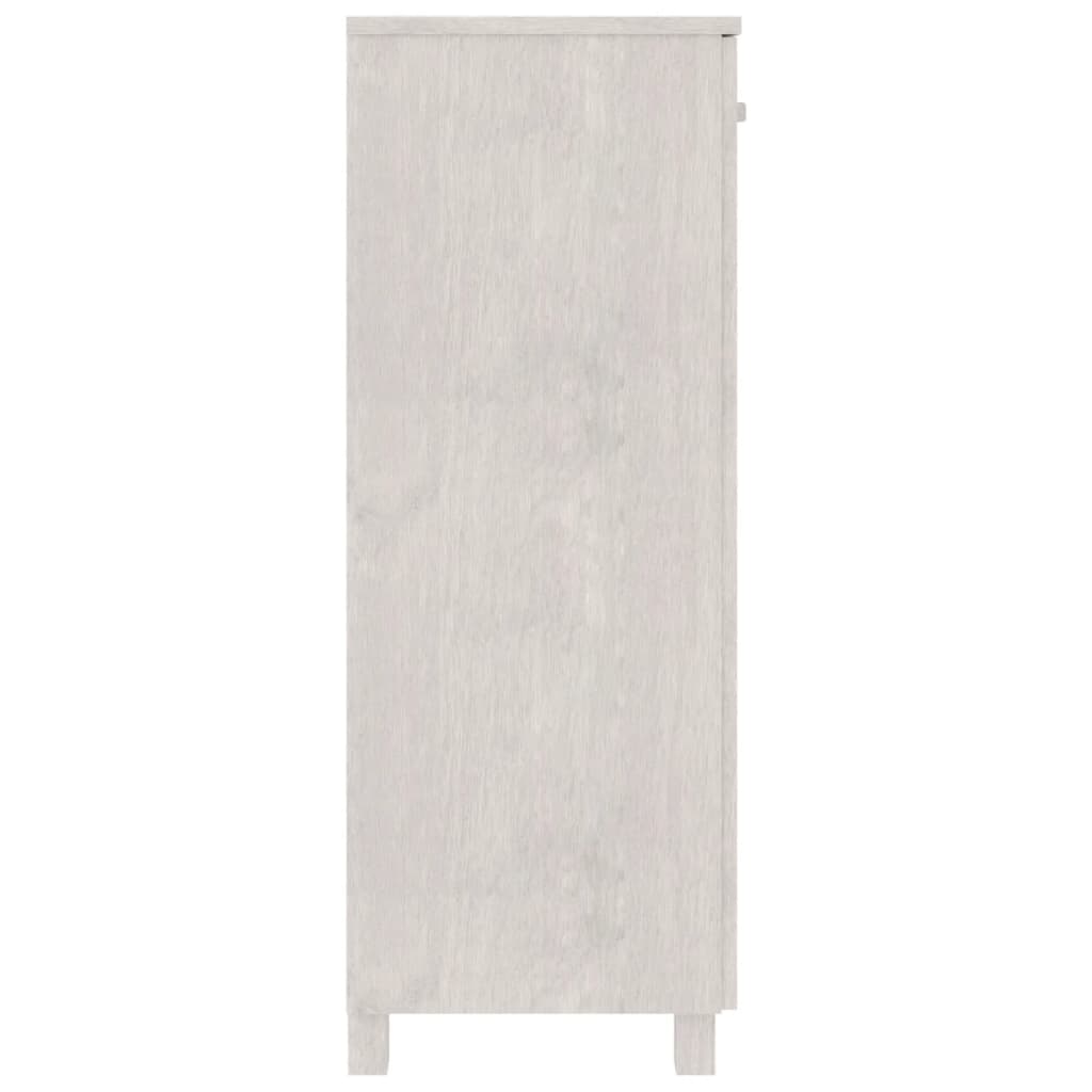 vidaXL Szafka na buty HAMAR, biała, 85x40x108 cm, lite sosna