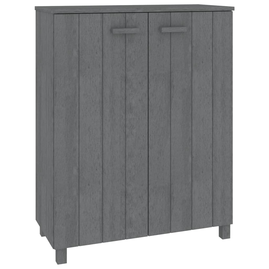 vidaXL Szafka na buty HAMAR, ciemnoszara, 85x40x108 cm, lita sosna