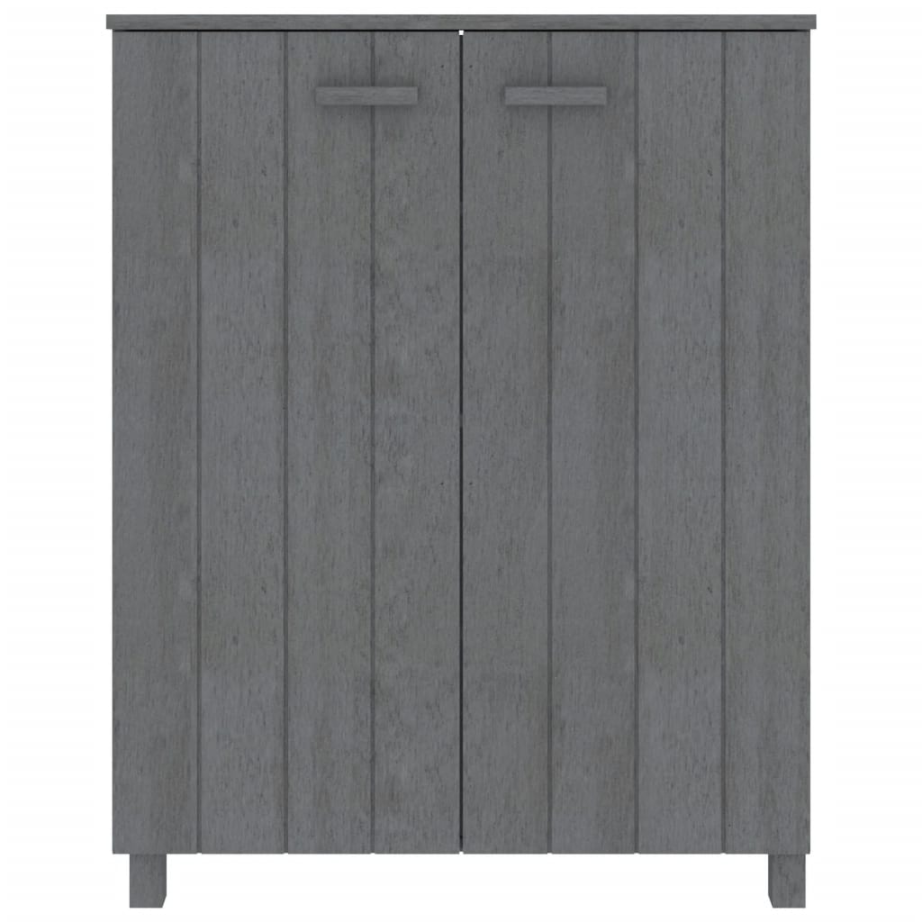 vidaXL Szafka na buty HAMAR, ciemnoszara, 85x40x108 cm, lita sosna