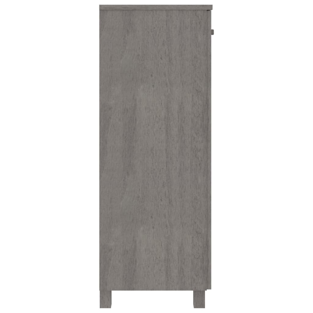 vidaXL Szafka na buty HAMAR, jasnoszara, 85x40x108 cm, lita sosna