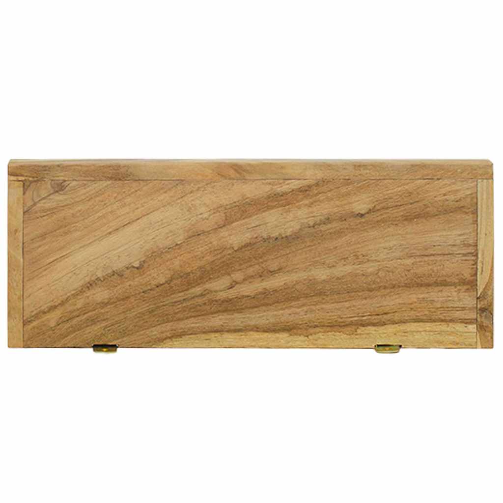 vidaXL Półki ścienne, 2 szt., 40x15x4 cm, lite drewno tekowe