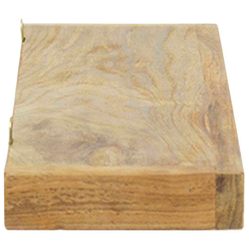 vidaXL Półki ścienne, 2 szt., 60x15x4 cm, lite drewno tekowe