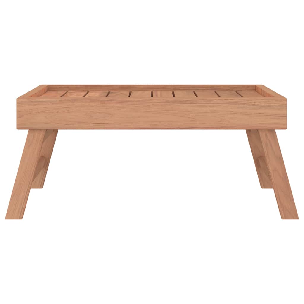 vidaXL Składana taca, 55x35x25 cm, lite drewno tekowe