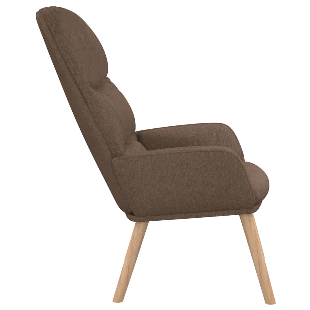 vidaXL Fotel, kolor taupe, obity tkaniną