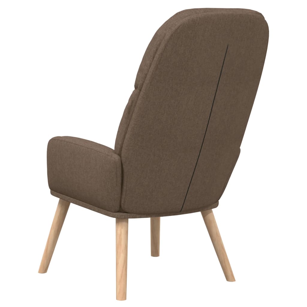 vidaXL Fotel, kolor taupe, obity tkaniną