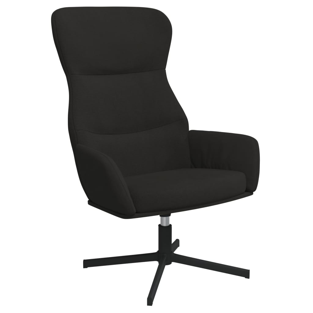 vidaXL Fotel, czarny, obity aksamitem