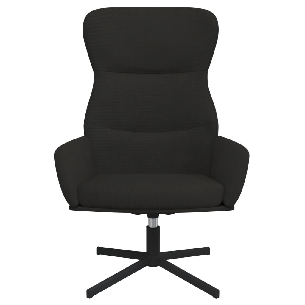 vidaXL Fotel, czarny, obity aksamitem