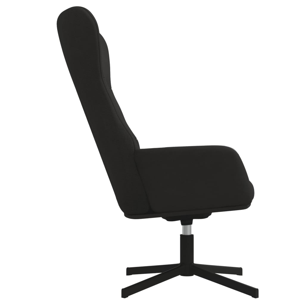 vidaXL Fotel, czarny, obity aksamitem