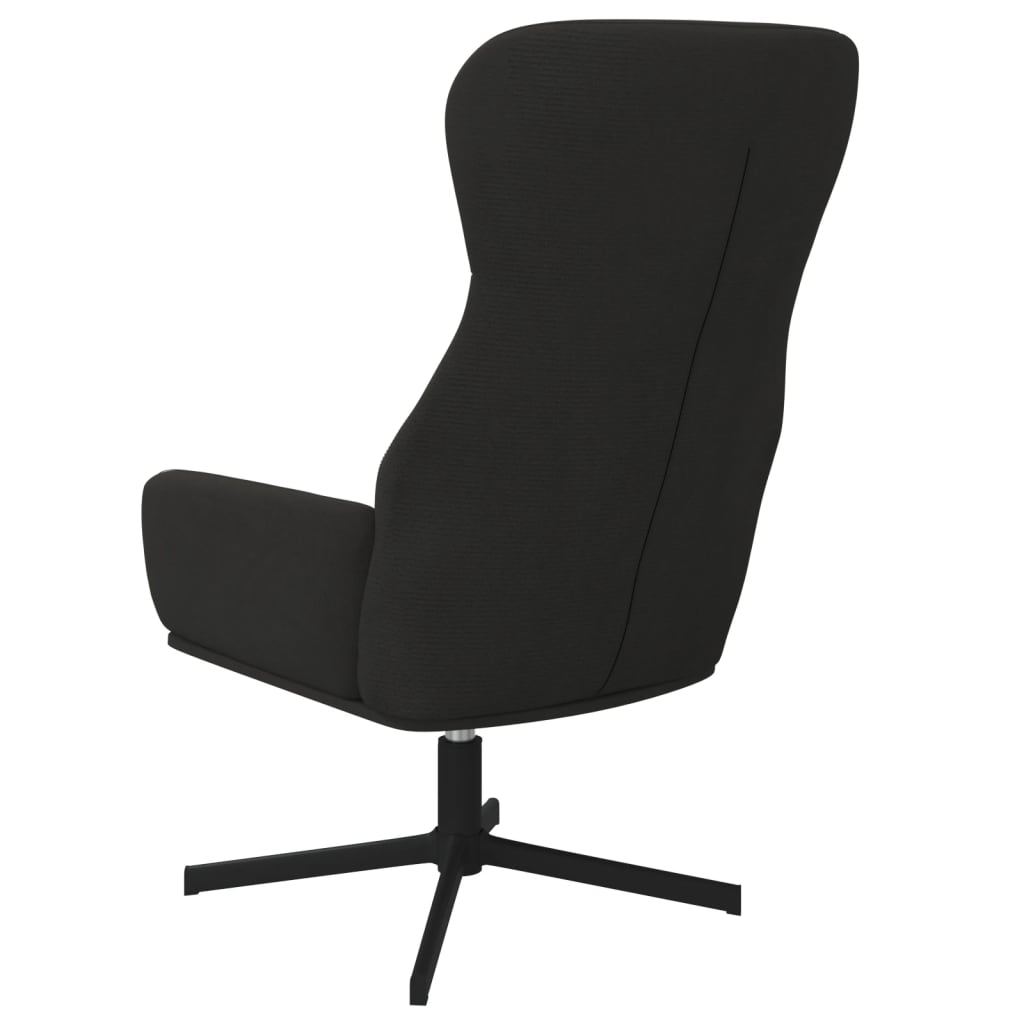 vidaXL Fotel, czarny, obity aksamitem