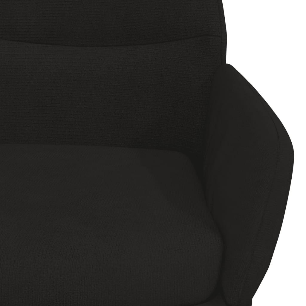 vidaXL Fotel, czarny, obity aksamitem