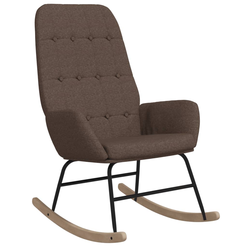 vidaXL Fotel bujany, kolor taupe, tapicerowany tkaniną