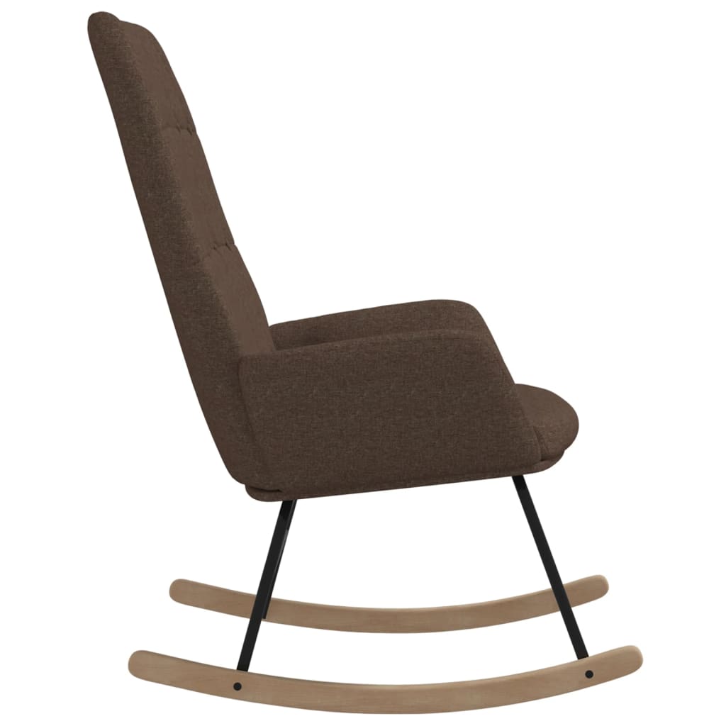 vidaXL Fotel bujany, kolor taupe, tapicerowany tkaniną