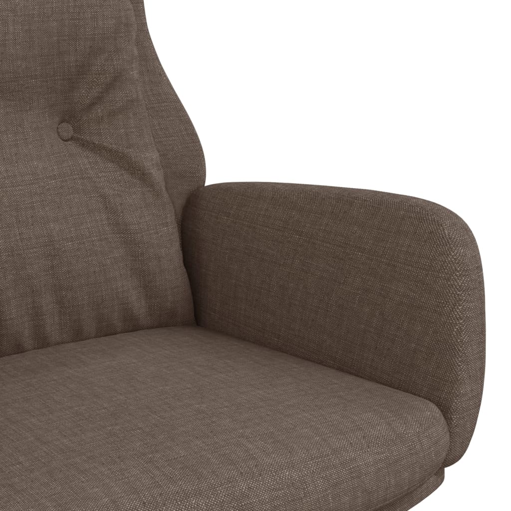 vidaXL Fotel wypoczynkowy, kolor taupe, obity tkaniną