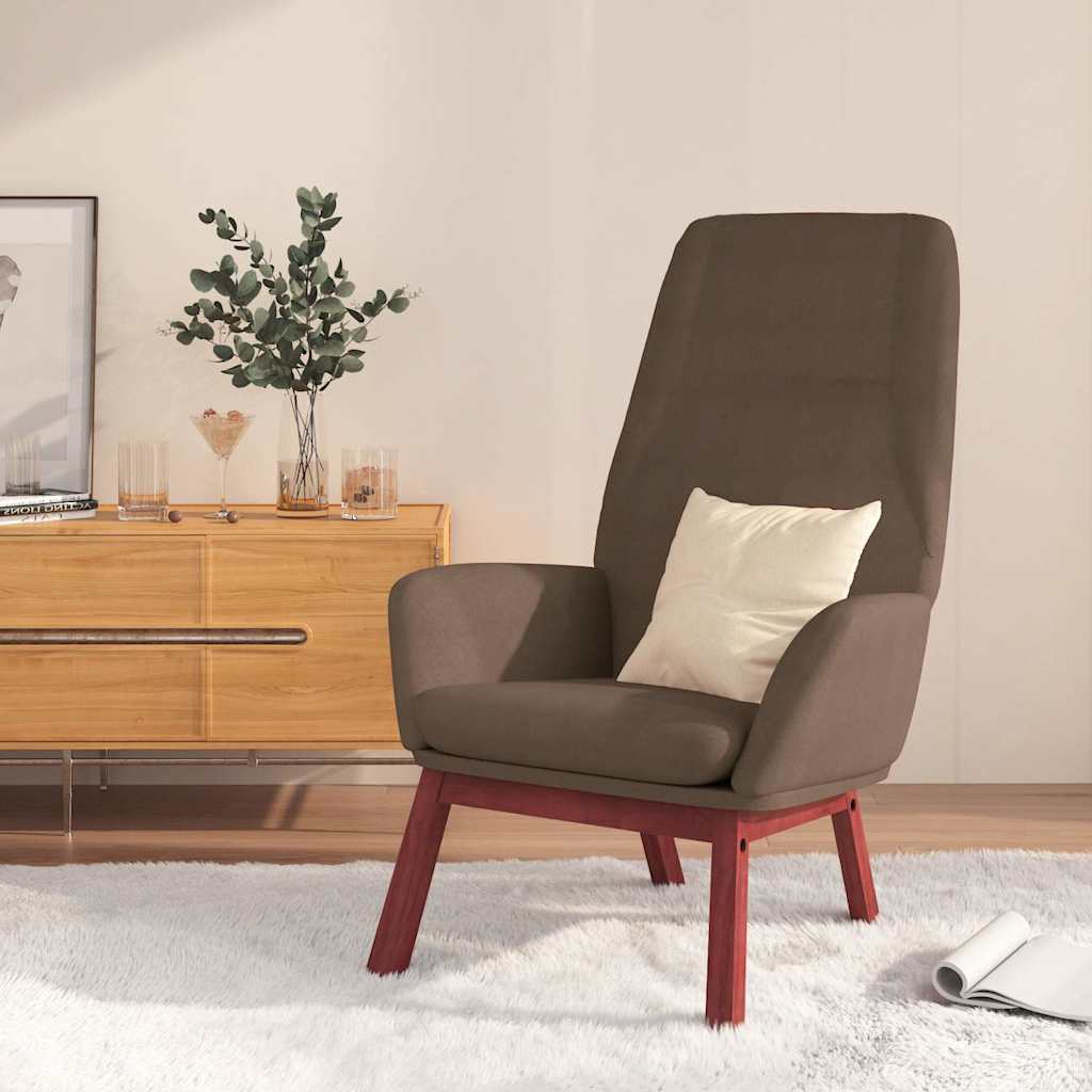vidaXL Fotel wypoczynkowy, kolor taupe, obity tkaniną