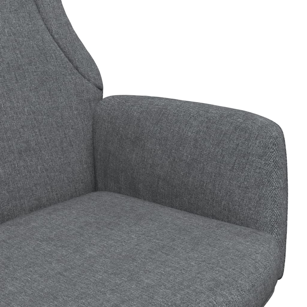 vidaXL Fotel wypoczynkowy, ciemnoszary, obity tkaniną