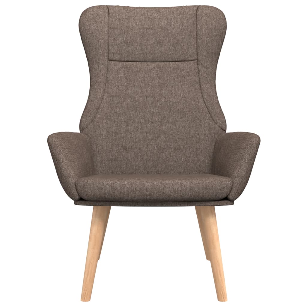 vidaXL Fotel wypoczynkowy, kolor taupe, obity tkaniną
