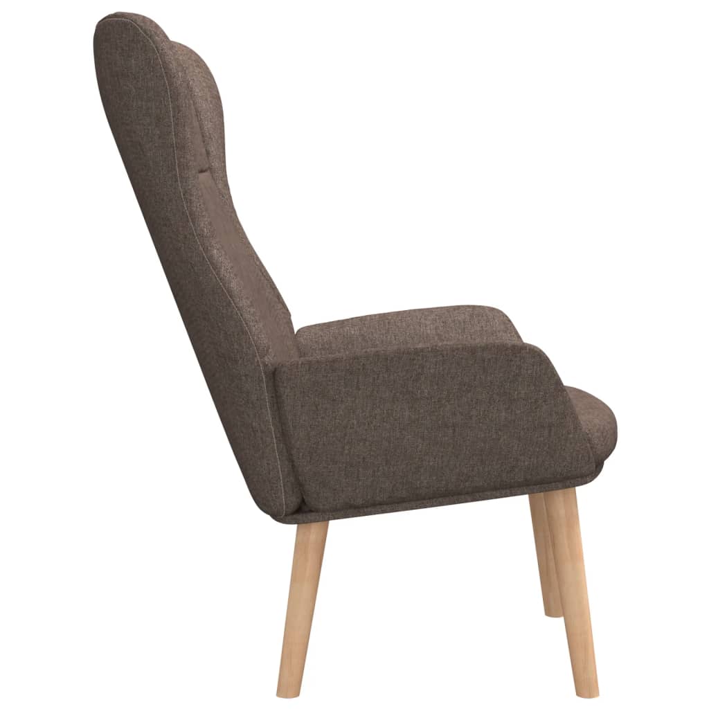 vidaXL Fotel wypoczynkowy, kolor taupe, obity tkaniną
