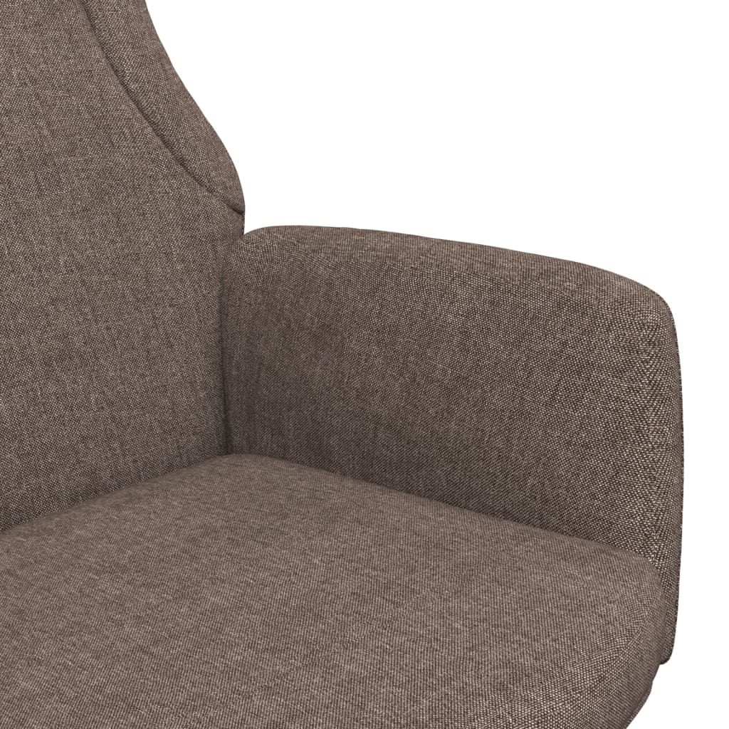 vidaXL Fotel wypoczynkowy, kolor taupe, obity tkaniną