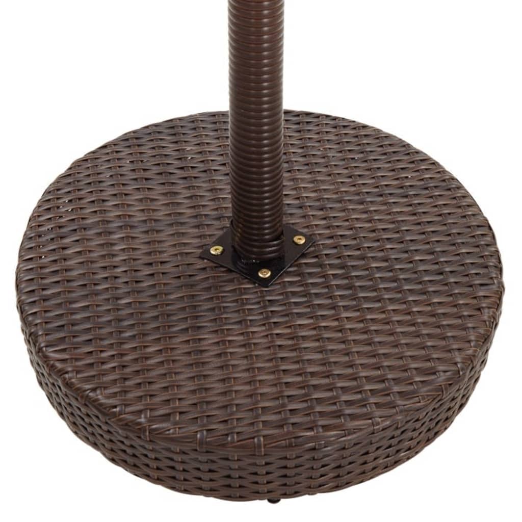 vidaXL 5-cz. zestaw mebli barowych, z poduszkami, rattan PE, brązowy