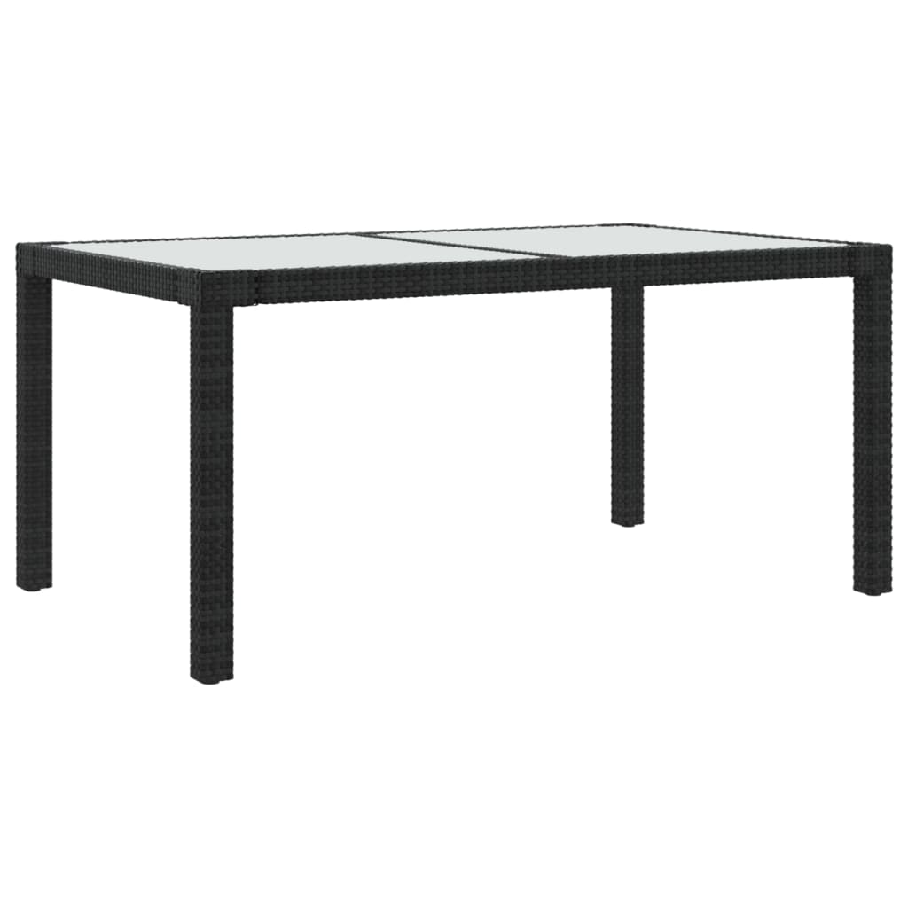 vidaXL 5-cz. zestaw mebli ogrodowych z poduszkami, rattan PE, czarny