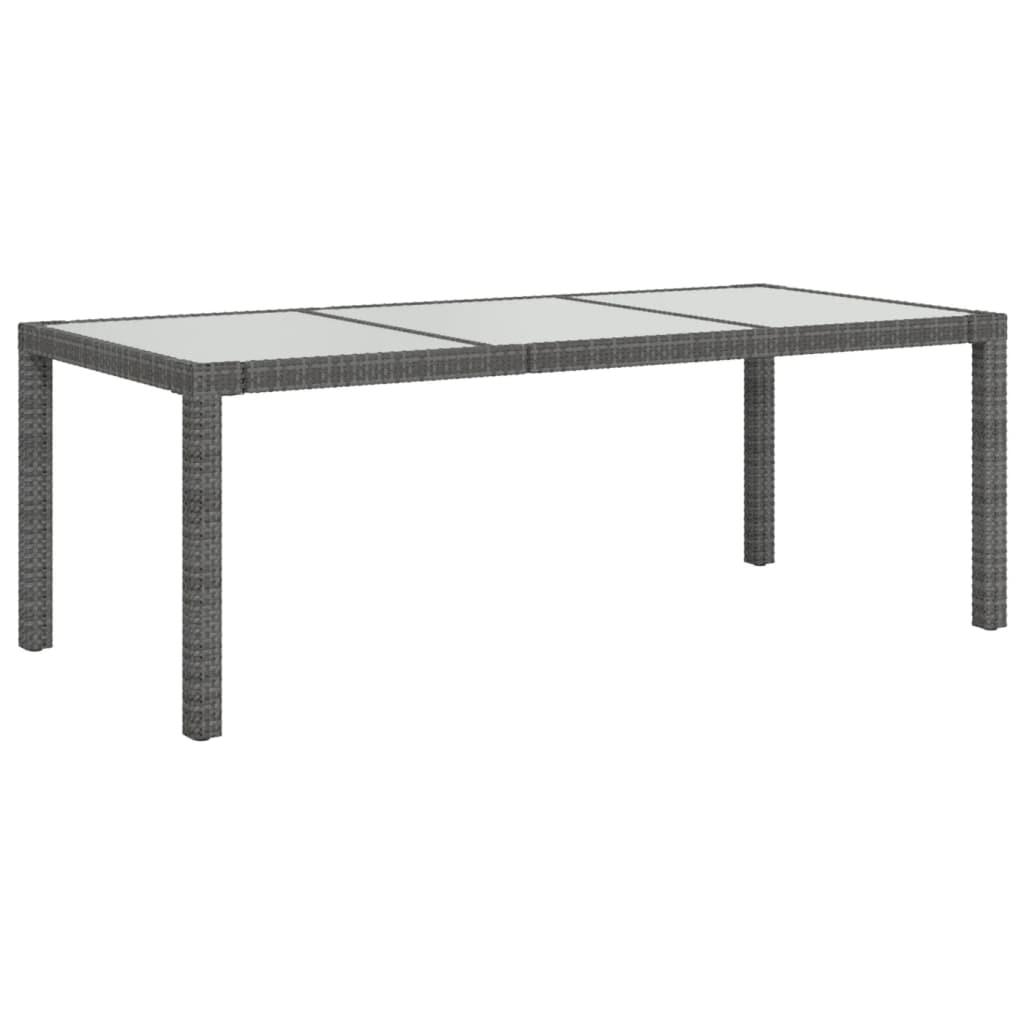 vidaXL 7-cz. zestaw mebli ogrodowych z poduszkami, rattan PE, szary