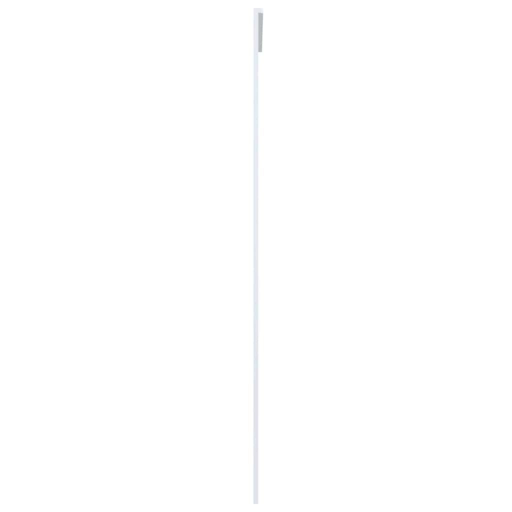 vidaXL Drzwi przesuwne, szkło ESG i aluminium, 90x205 cm, białe