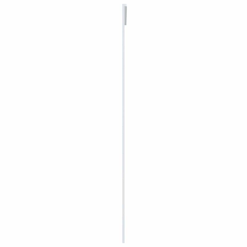 vidaXL Drzwi przesuwne, szkło ESG i aluminium, 90x205 cm, białe