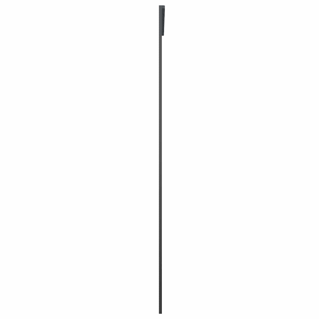 vidaXL Drzwi przesuwne, czarne, 102,5x205 cm, szkło ESG i aluminium