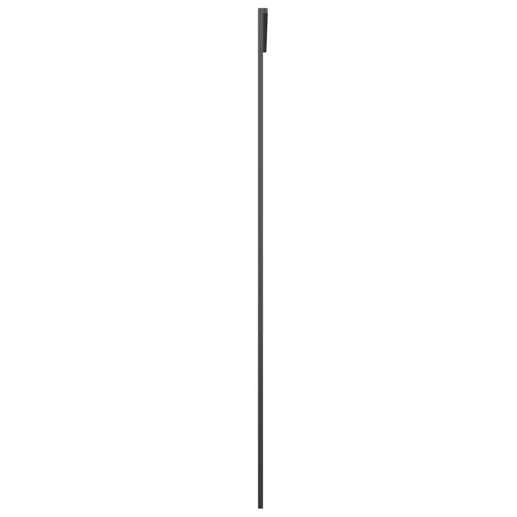 vidaXL Drzwi przesuwne, szkło ESG i aluminium, 90x205 cm, czarne