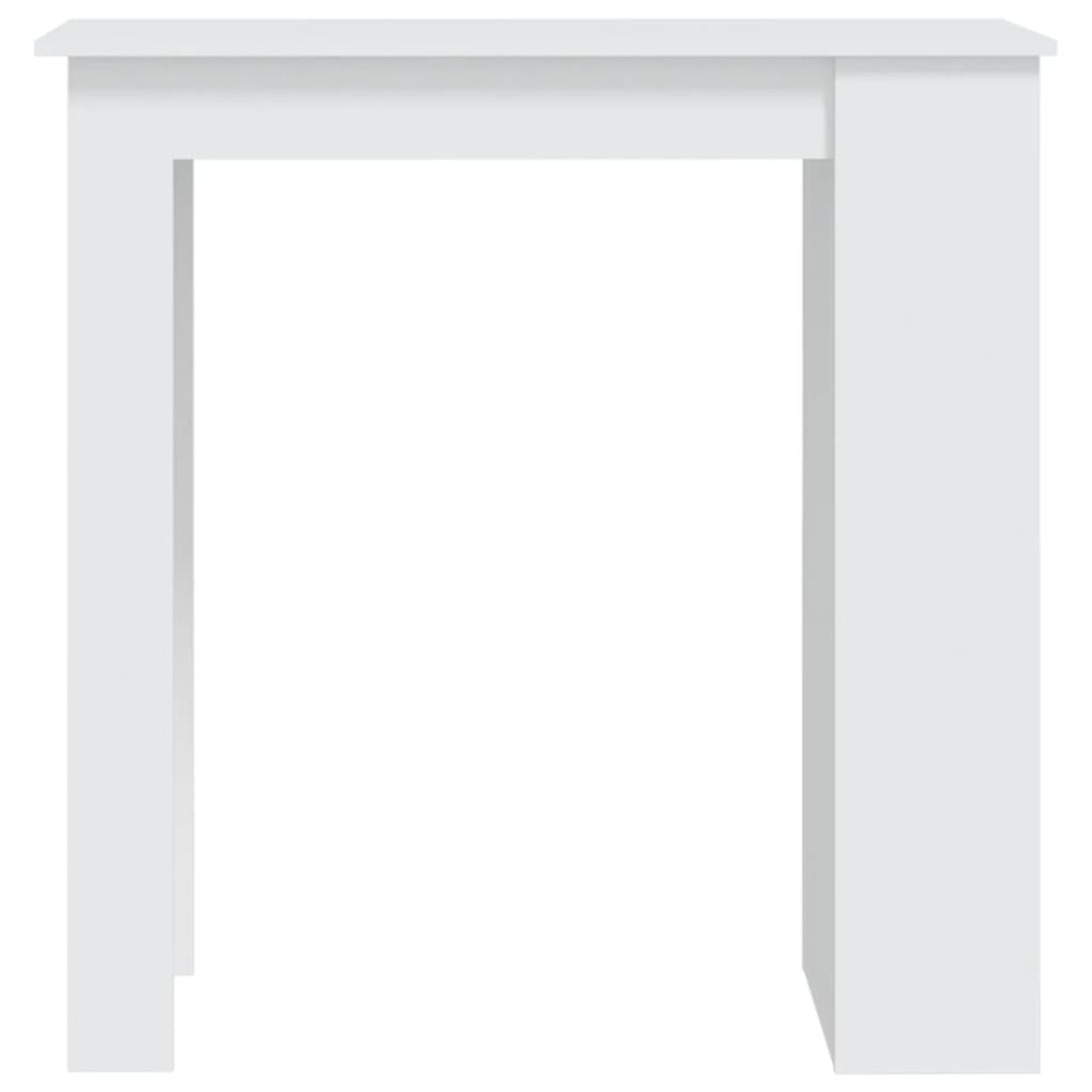 vidaXL Stolik barowy z półkami, biały, 102x50x103,5 cm