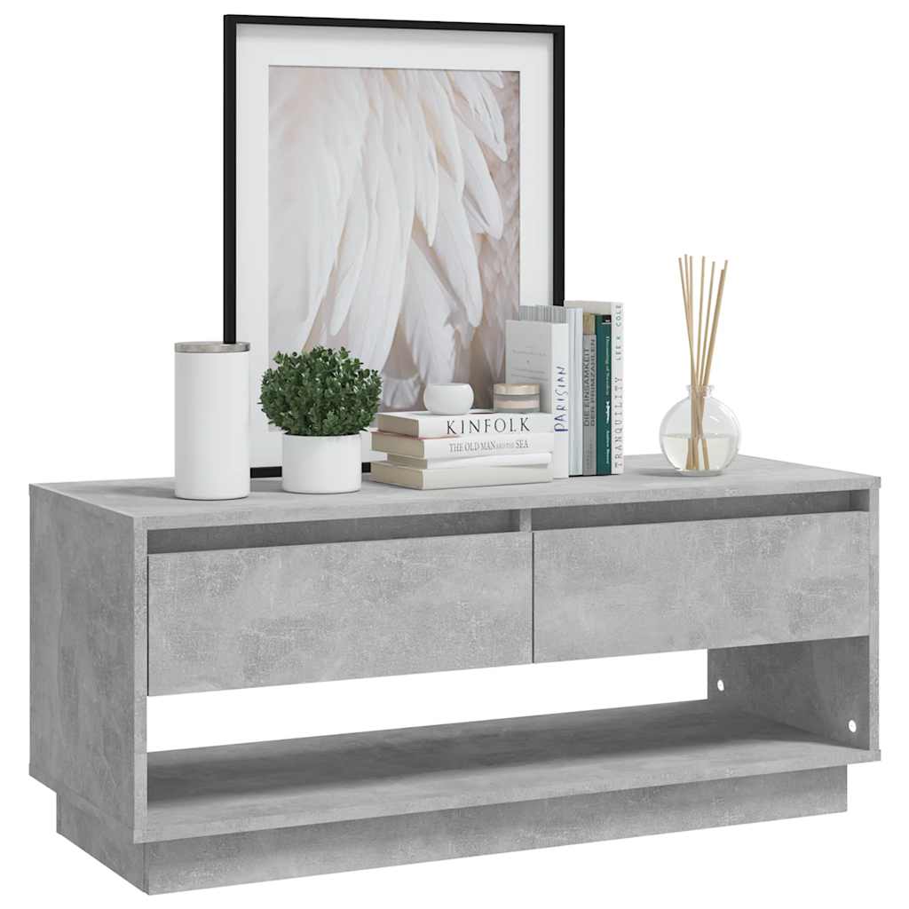 vidaXL Szafka pod TV, szarość betonu, 102x41x44 cm
