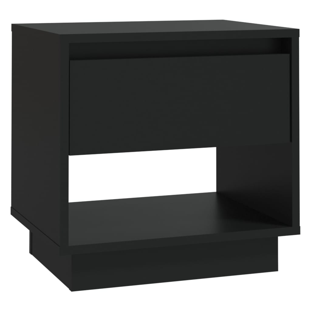 vidaXL Szafka nocna, czarna, 45x34x44 cm