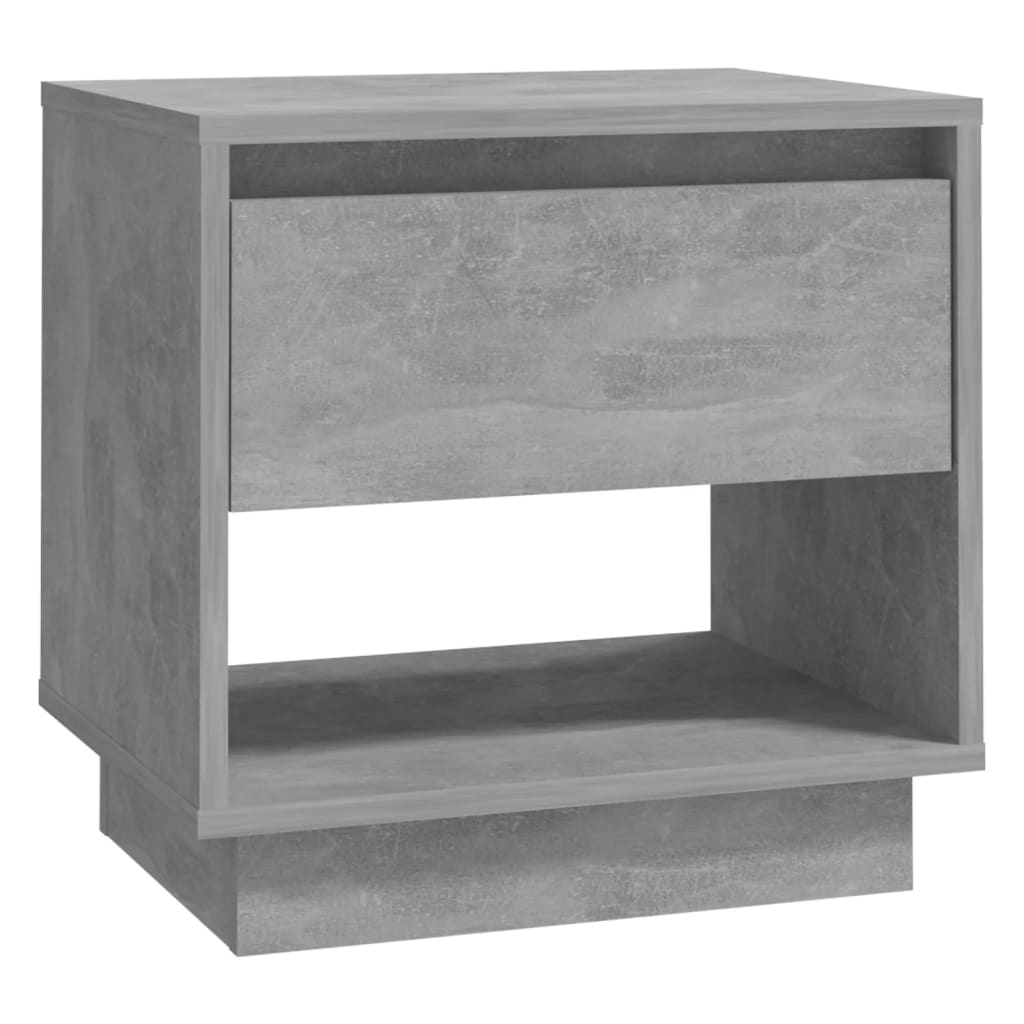 vidaXL Szafka nocna, szarość betonu, 45x34x44 cm