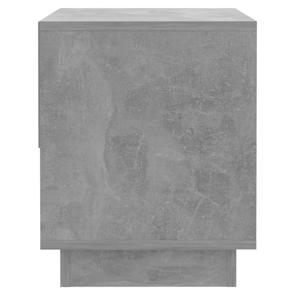 vidaXL Szafka nocna, szarość betonu, 45x34x44 cm