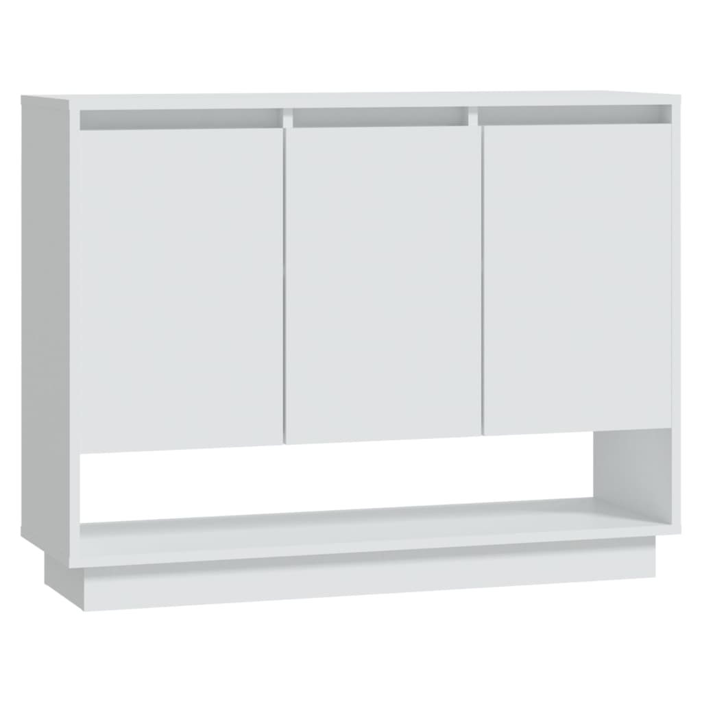 vidaXL Szafka, biała, 97x31x75 cm, materiał drewnopochodny