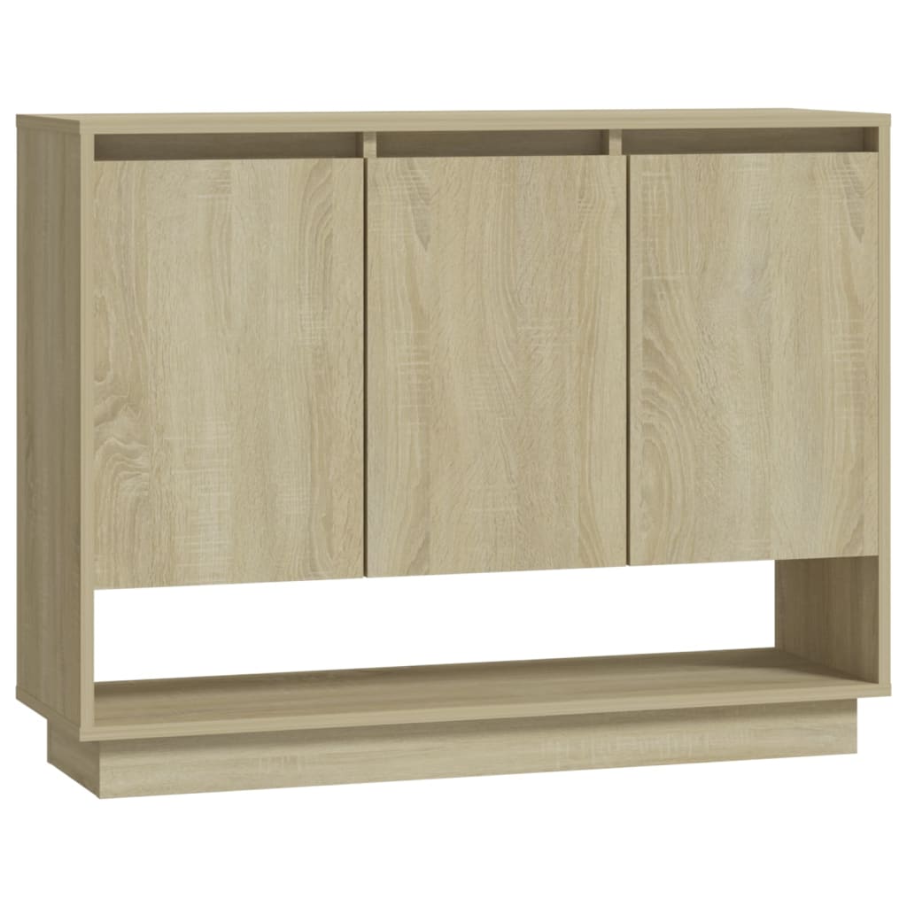 vidaXL Szafka, dąb sonoma, 97x31x75 cm, materiał drewnopochodny