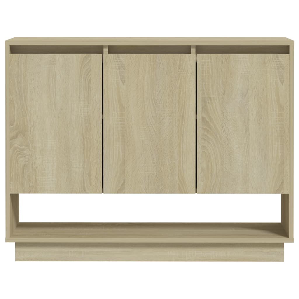 vidaXL Szafka, dąb sonoma, 97x31x75 cm, materiał drewnopochodny