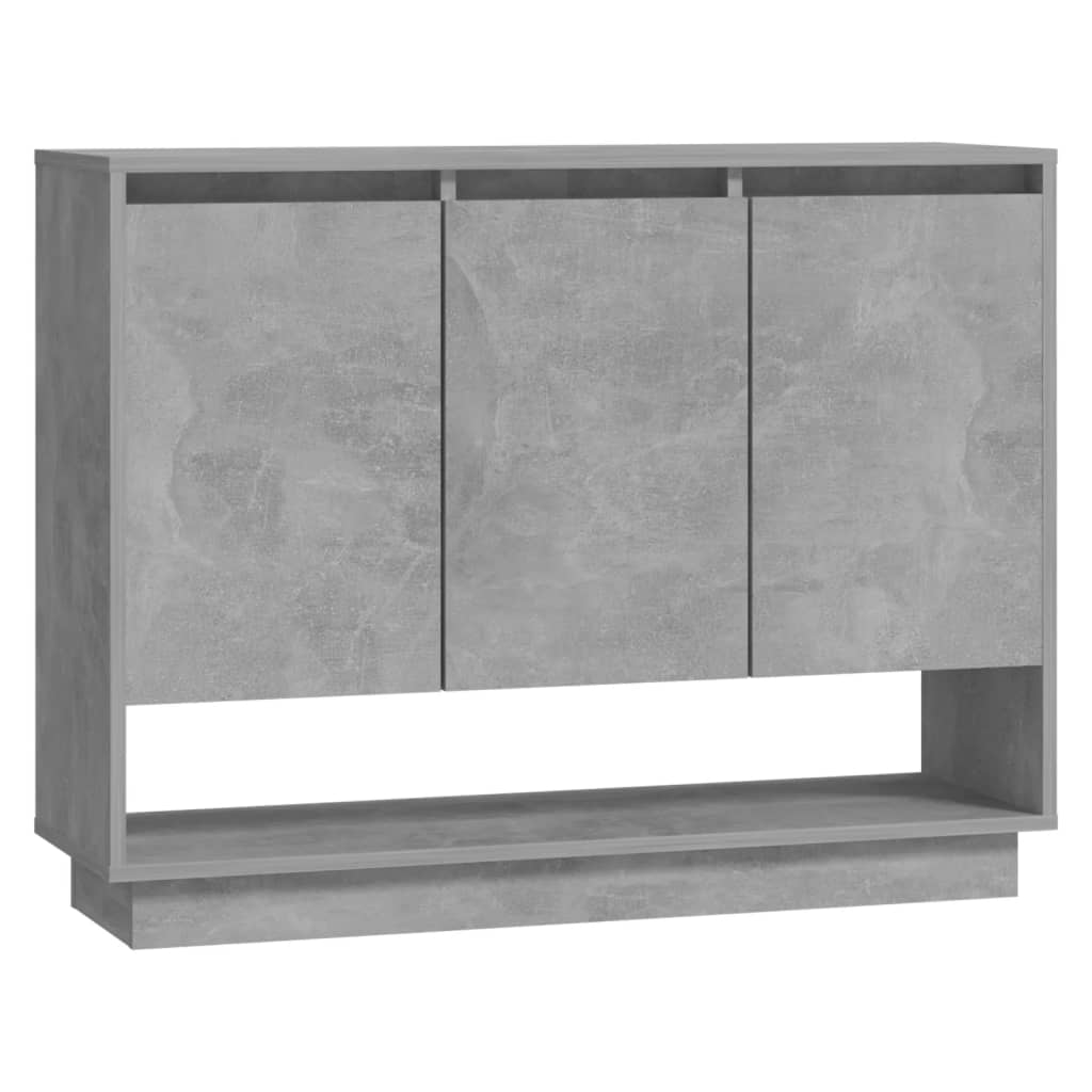 vidaXL Szafka, szarość betonu, 97x31x75 cm, materiał drewnopochodny