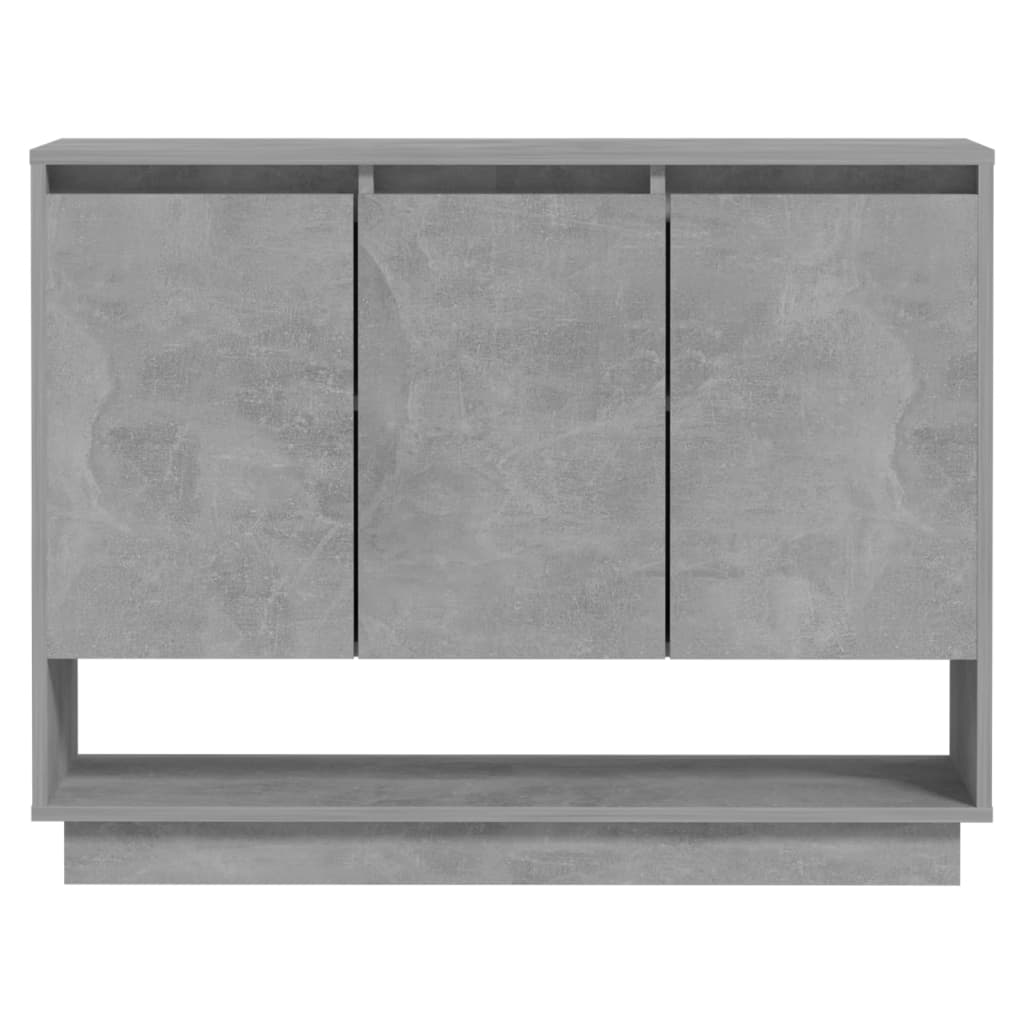 vidaXL Szafka, szarość betonu, 97x31x75 cm, materiał drewnopochodny