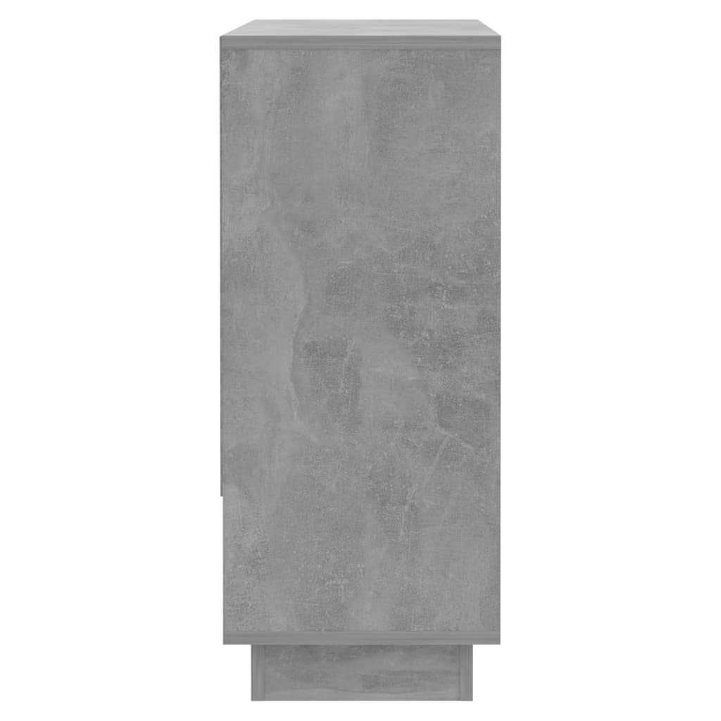 vidaXL Szafka, szarość betonu, 97x31x75 cm, materiał drewnopochodny