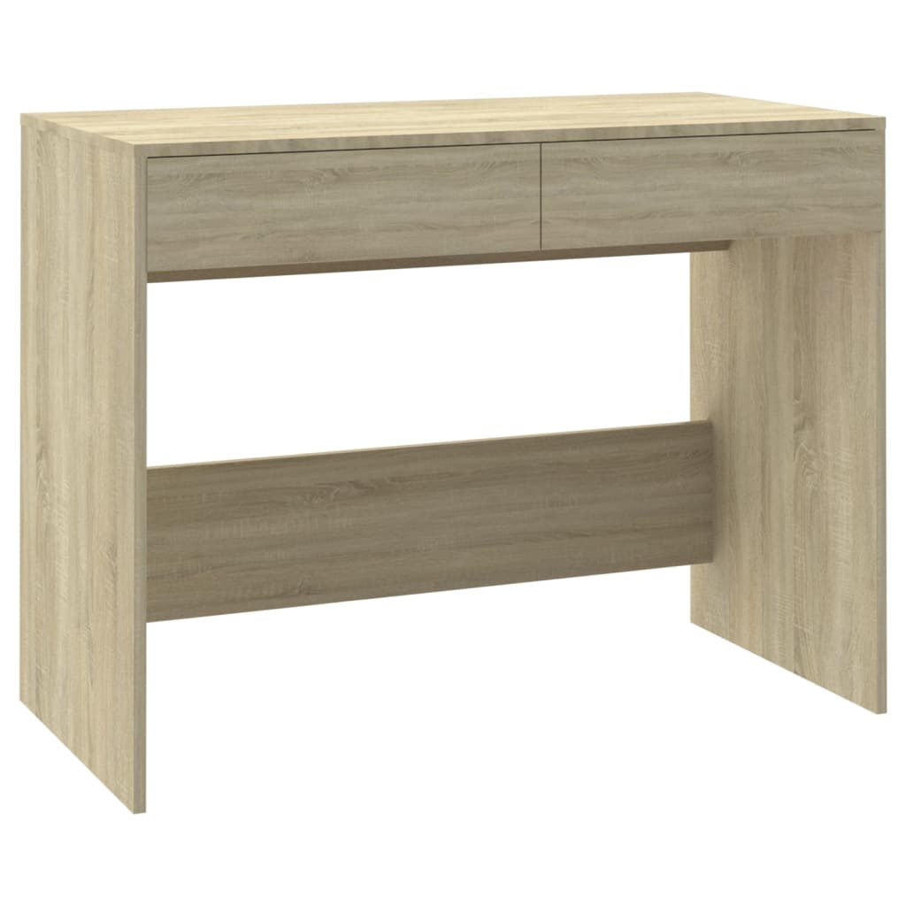 vidaXL Biurko, dąb sonoma, 101x50x76,5 cm, materiał drewnopochodny