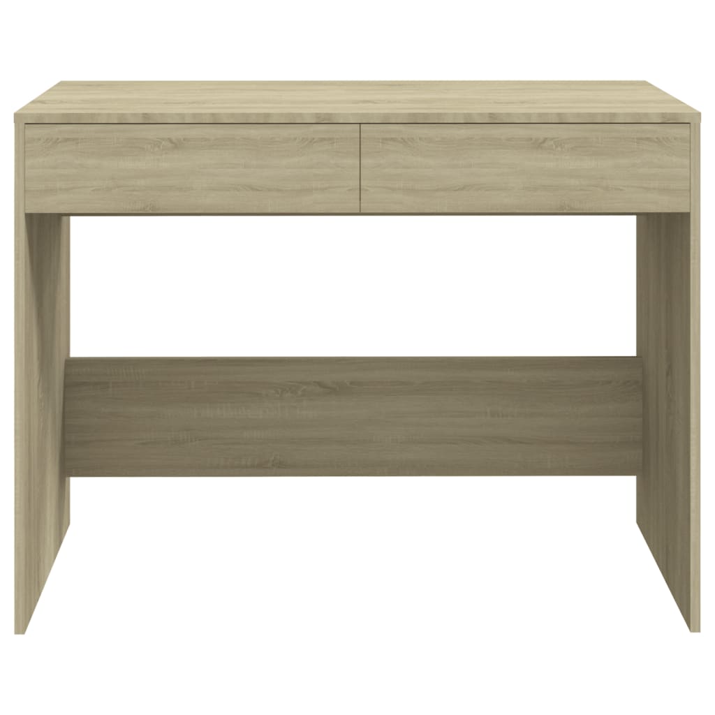 vidaXL Biurko, dąb sonoma, 101x50x76,5 cm, materiał drewnopochodny