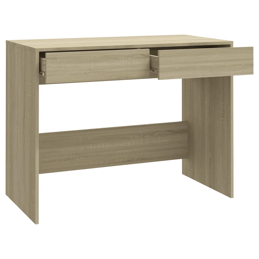 vidaXL Biurko, dąb sonoma, 101x50x76,5 cm, materiał drewnopochodny
