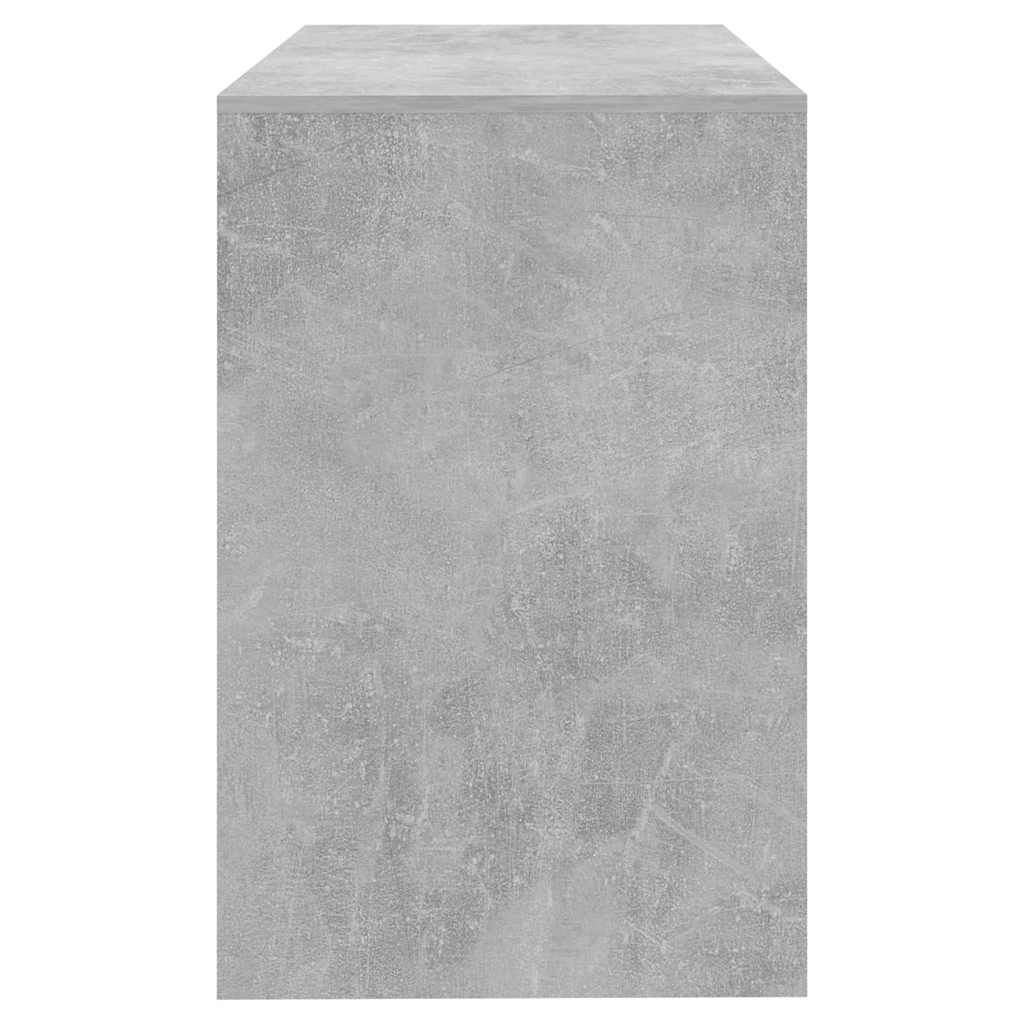 vidaXL Biurko, szarość betonu, 101x50x76,5 cm, materiał drewnopochodny