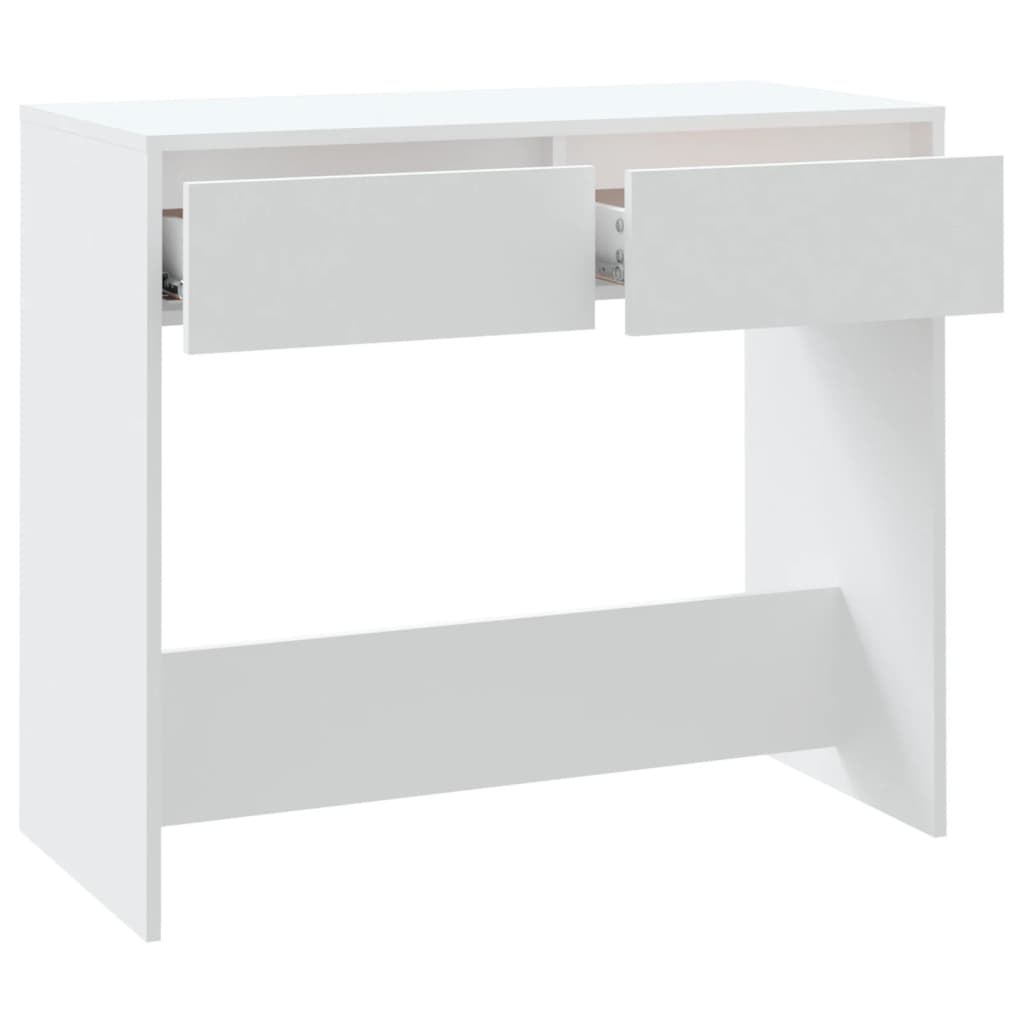 vidaXL Stolik konsolowy, białe, 89x41x76,5 cm, materiał drewnopochodny