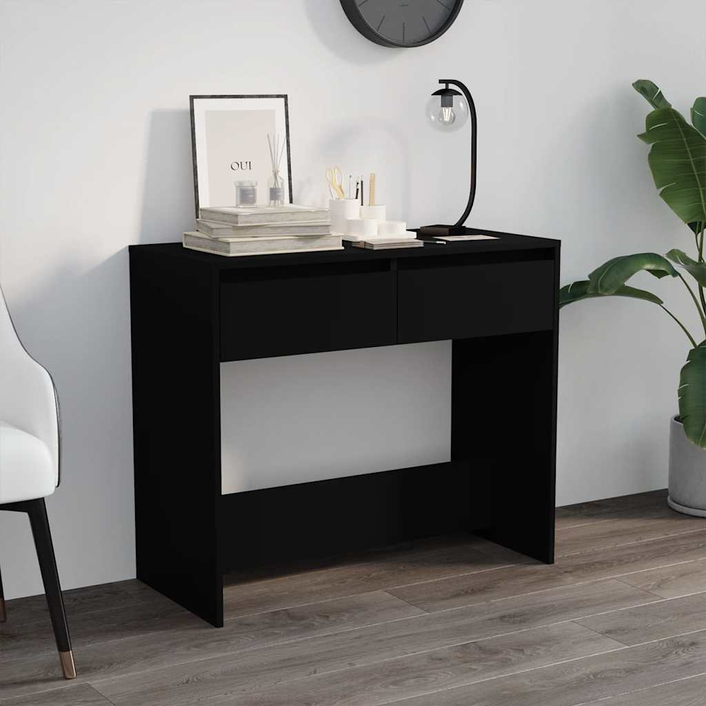 vidaXL Stolik konsolowy, czarny, 89x41x76,5 cm