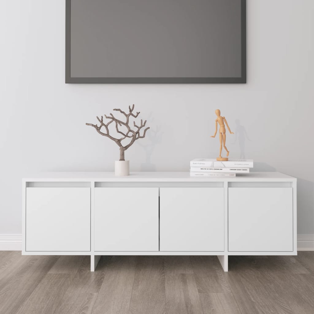 vidaXL Szafka pod TV, biała, 120x30x40,5 cm, materiał drewnopochodny